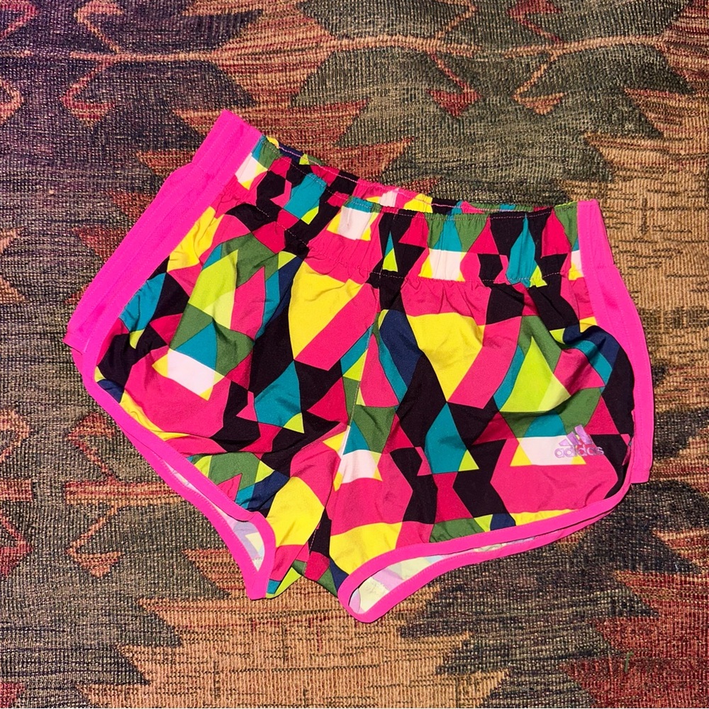 Adidas Colorful Atheltic Shorts with built in underwear - Picture 1 of 7